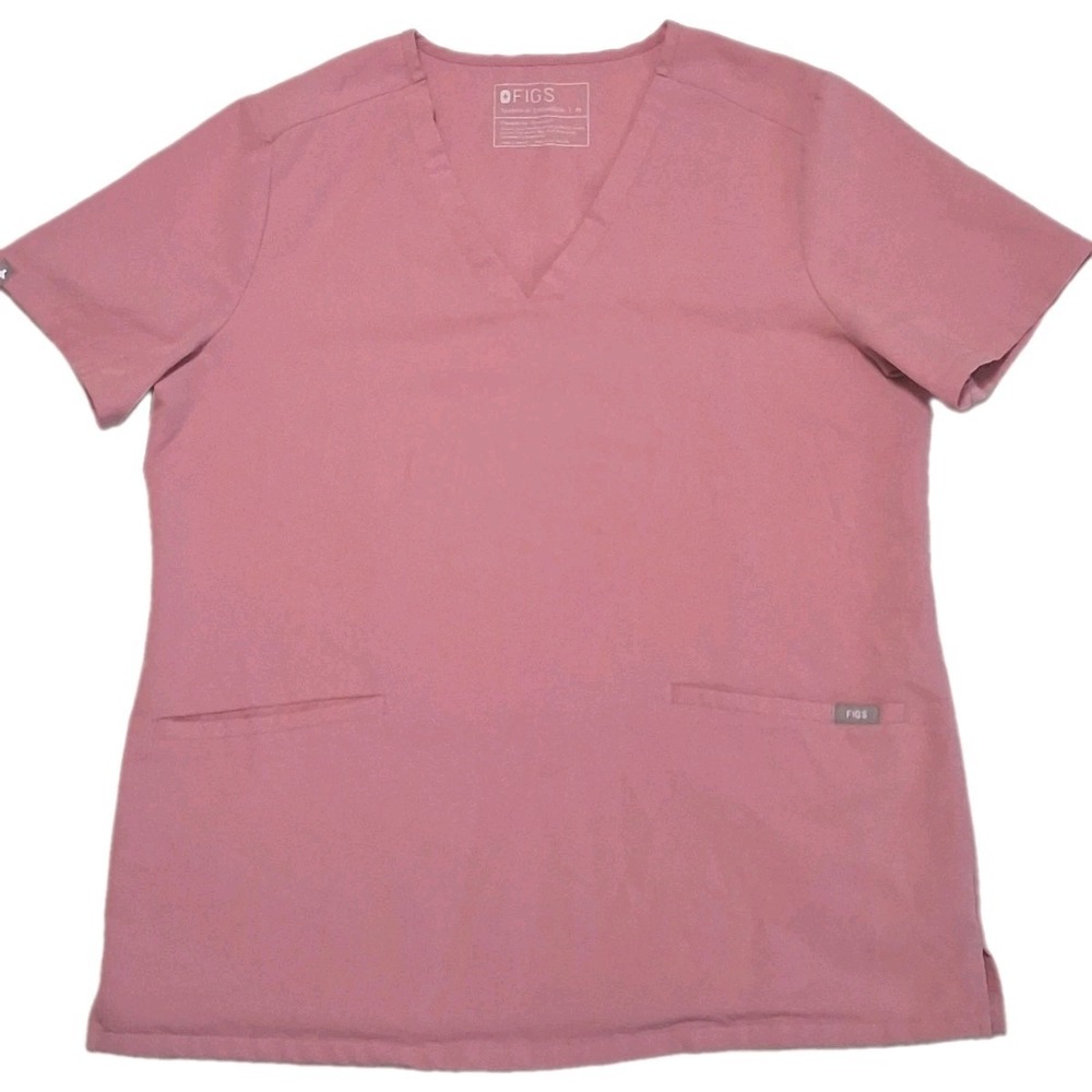 FIGS Casma Scrub Top Mauve Size Medium PO# 1783 Rose Pink